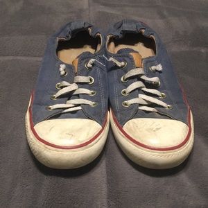 Navy slip on converse